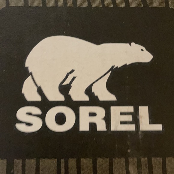 SOREL Joan Rain Wedge Blk Sea Salt 9.5 - Picture 8 of 8